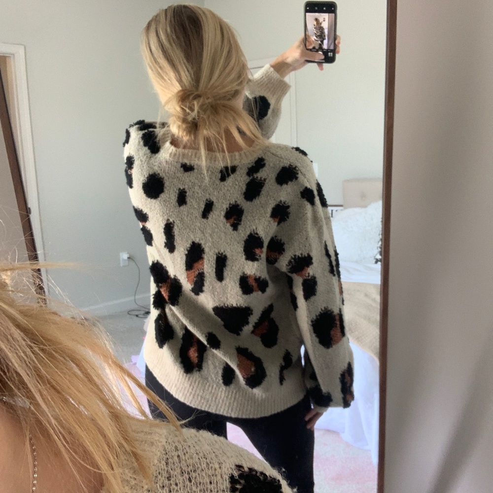 Statement Cheetah Print Sweater - image 3